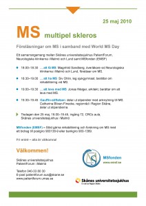 Program MS dagen 2010 Malmö
