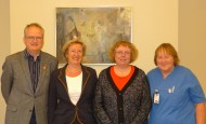 Från vänster Mats Geijer, Rosmarie Klefsgård, Bodil Ivarsson och Karin Eklund