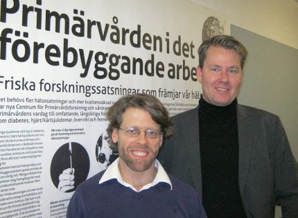 Daniel Arvidsson och Matti Leijon vid Centrum för Primärvårdsforskning