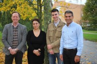 Författarna till den aktuella vetenskapliga artikeln (från vänster): Mattias Belting, Reihaneh Zarrizi, Julien Menard och Ramin Massoumi