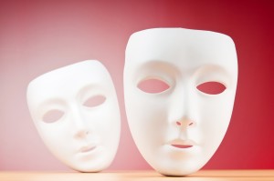 Masks with theatre concept