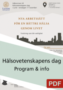 Hälsovetenskapens dag – för en bättre hälsa genom livet