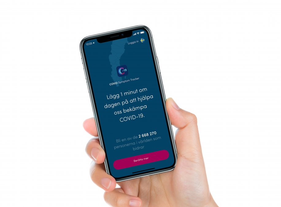 Appen COVID Symptom Tracker lanseras nu i Sverige