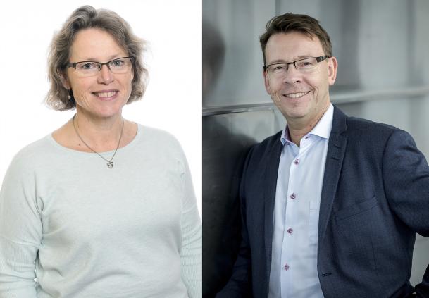 Bilden föreställer Jill Storry och Martin L Olsson