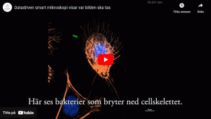 Smart mikroskopi visar var bilden ska tas